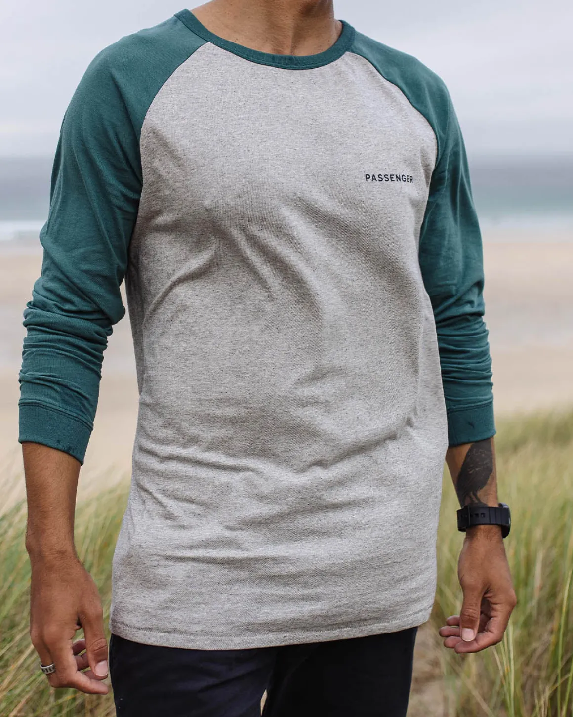 T-shirt manches longues recyclé Made To Roam - Gris Marl
