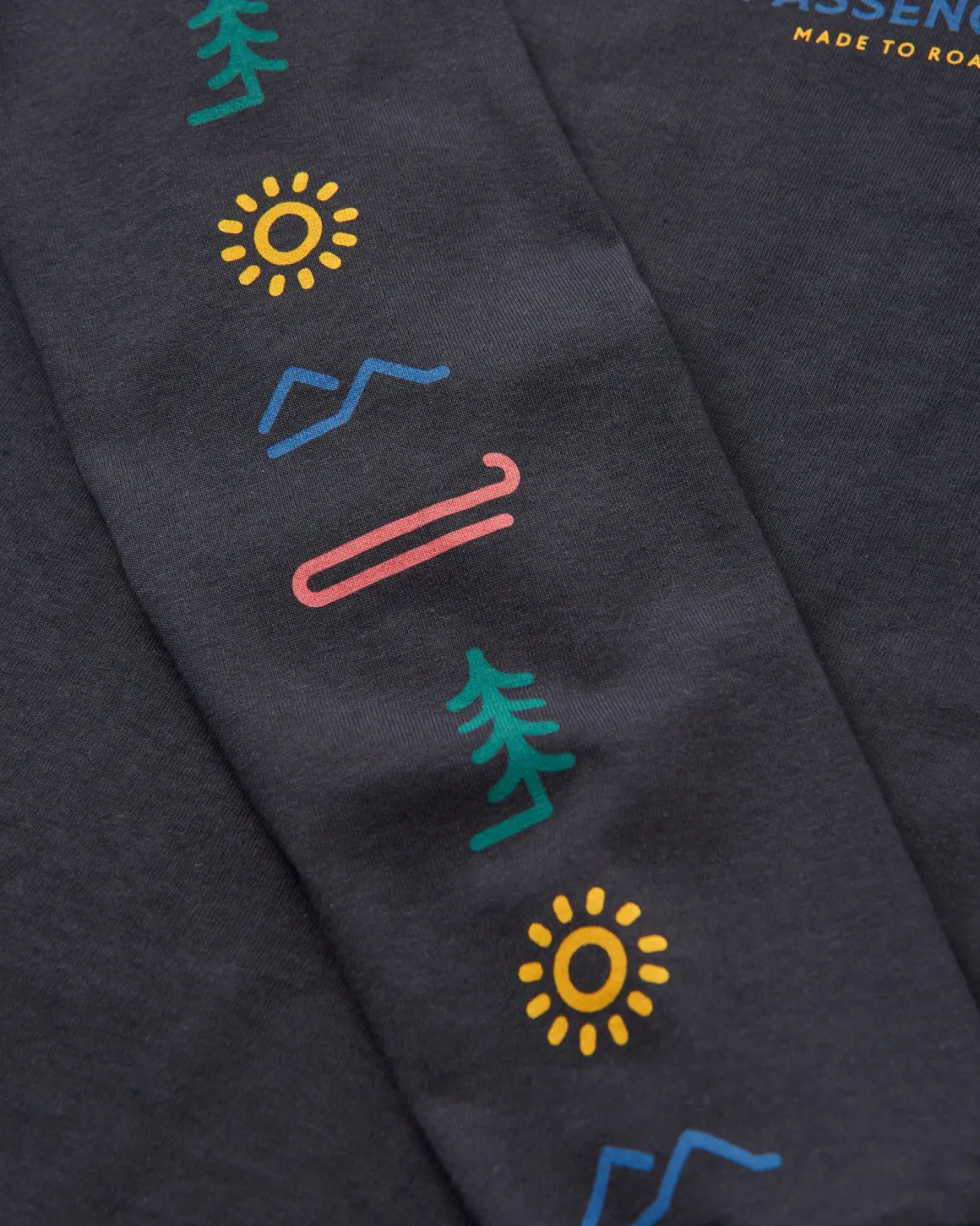 T-Shirt Manches Longues Recyclé Phoenix - Noir