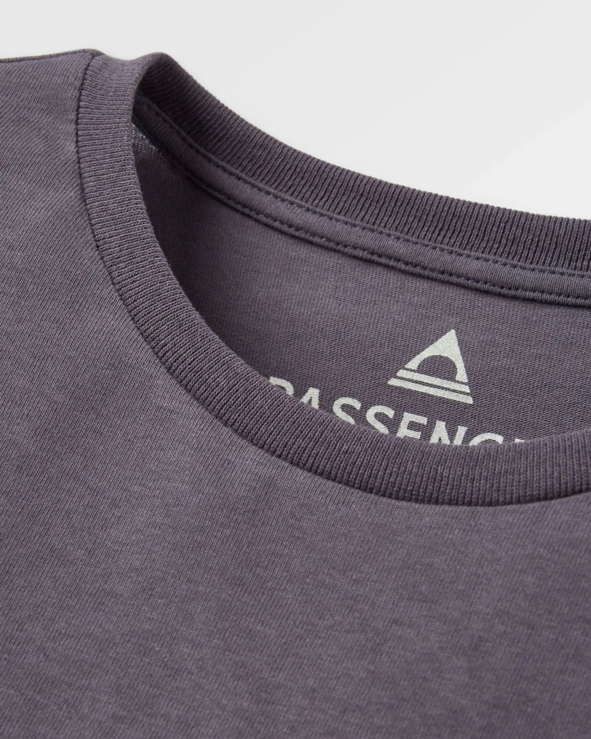 T-shirt manches longues recyclé Waves u0026 Trees - Charcoal