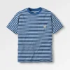 T-shirt Zen Recyclé Coupe Relaxed - Rayures Denim Foncé/Birch