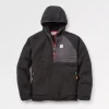 Ventura 1/2 Zip Recycled Sherpa Fleece - Noir