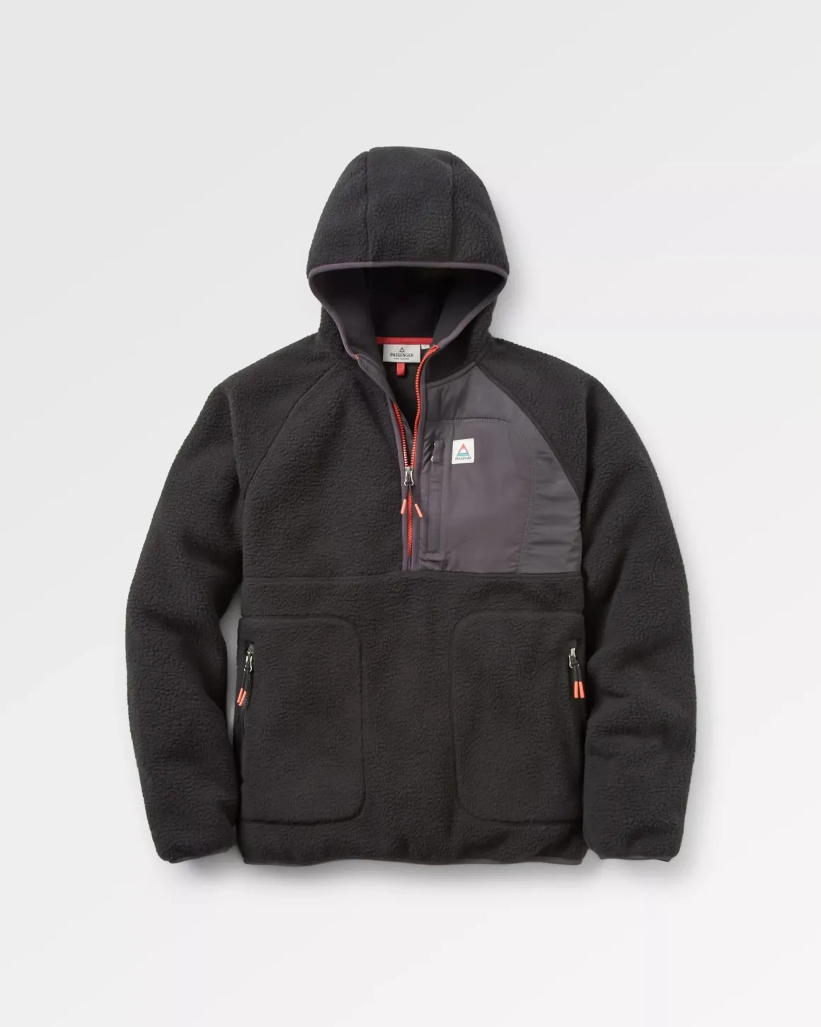 Ventura 1/2 Zip Recycled Sherpa Fleece - Noir