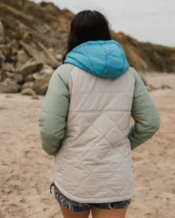 Veste à demi-zip isolée et recyclée Ocean - Gris Galet