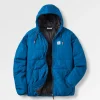 Veste à fermeture éclair complète isolée recyclée Dylan - Bleu Tidal