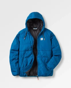 Veste à fermeture éclair complète isolée recyclée Dylan - Bleu Tidal