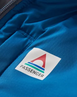 Veste à fermeture éclair complète isolée recyclée Dylan - Bleu Tidal