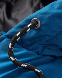 Veste à fermeture éclair complète isolée recyclée Dylan - Bleu Tidal