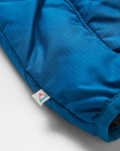 Veste à fermeture éclair complète isolée recyclée Dylan - Bleu Tidal