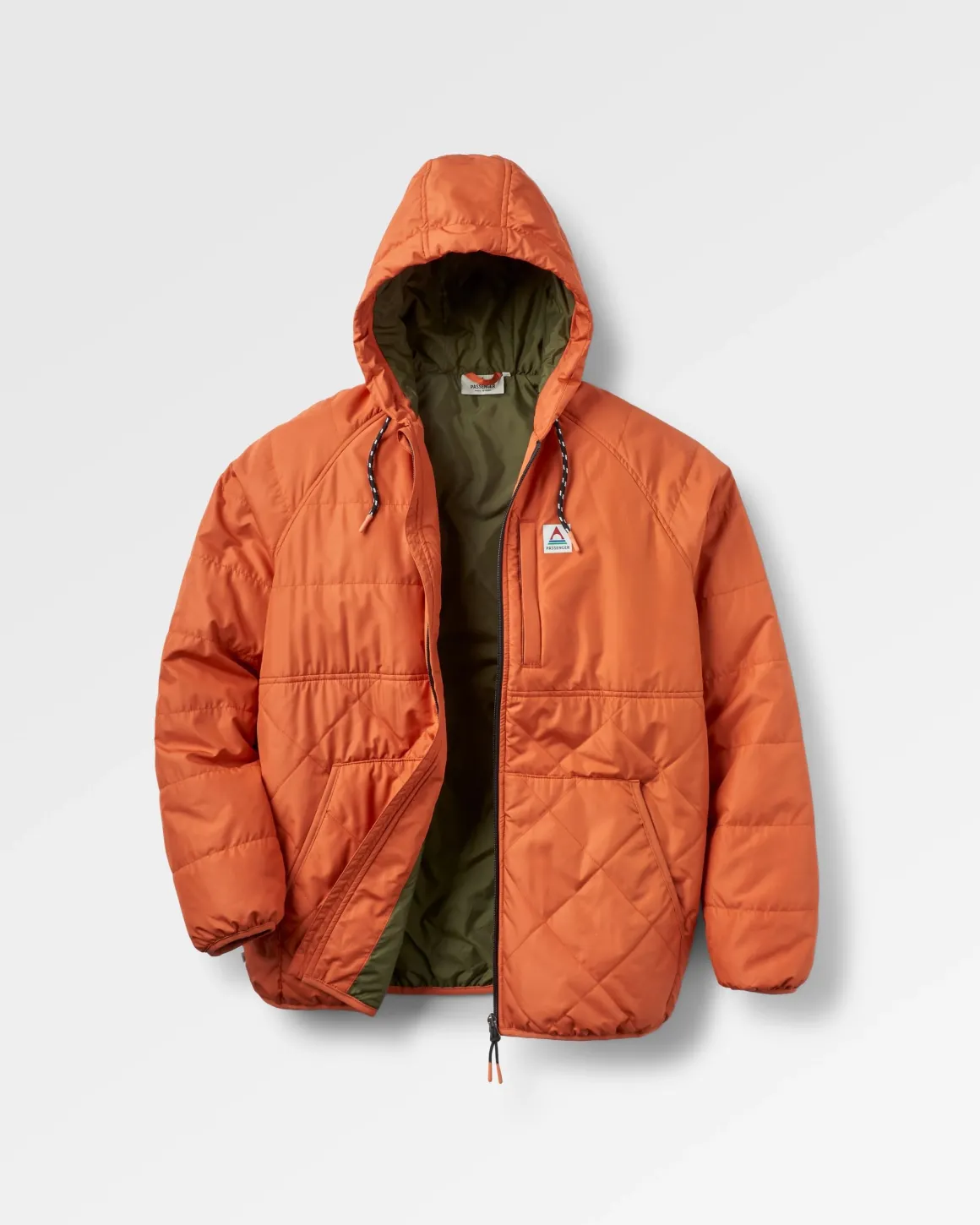 Veste Dylan Recyclée et Isolée à Fermeture Éclair Complète - Orange Brûlé
