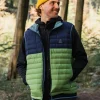 Veste en duvet recyclé Ashland - Rich Navy/Pear Green