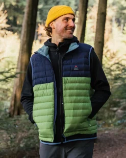 Veste en duvet recyclé Ashland - Rich Navy/Pear Green