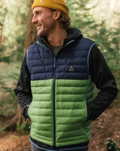 Veste en duvet recyclé Ashland - Rich Navy/Pear Green