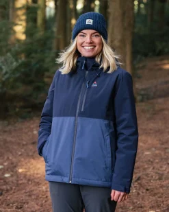 Veste Imperméable Isolée Élevée - Bleu Marine