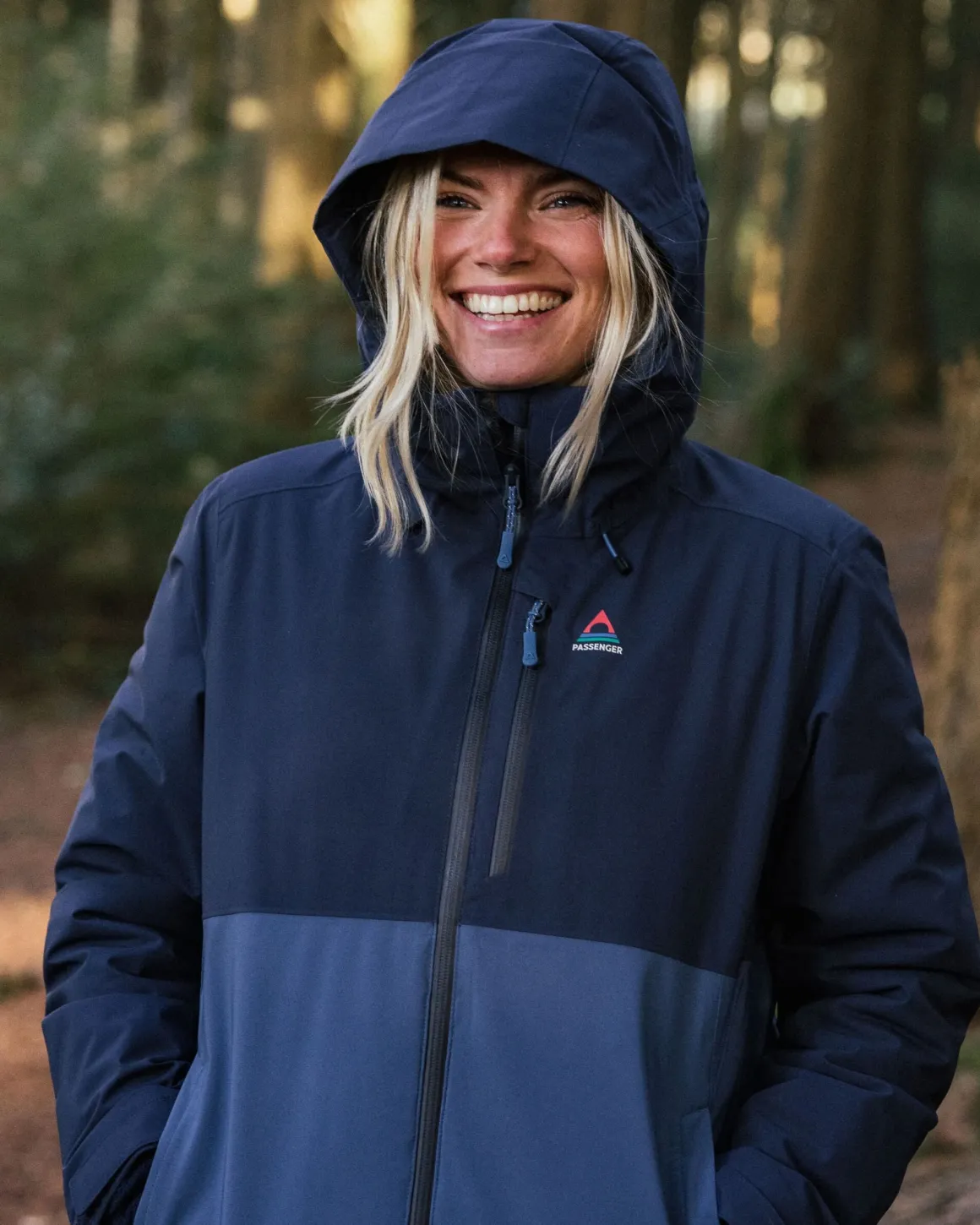 Veste Imperméable Isolée Élevée - Bleu Marine
