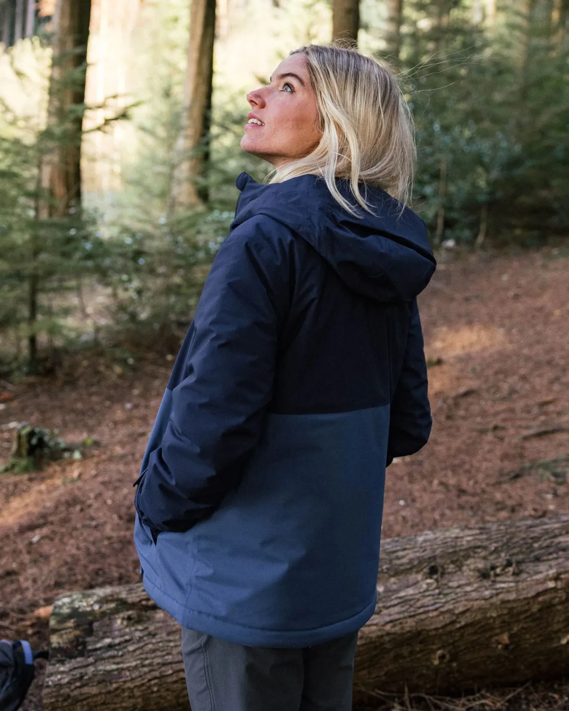 Veste Imperméable Isolée Élevée - Bleu Marine