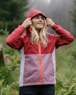 Veste Imperméable Recyclée Rainstorm - Forest Berry/Berry