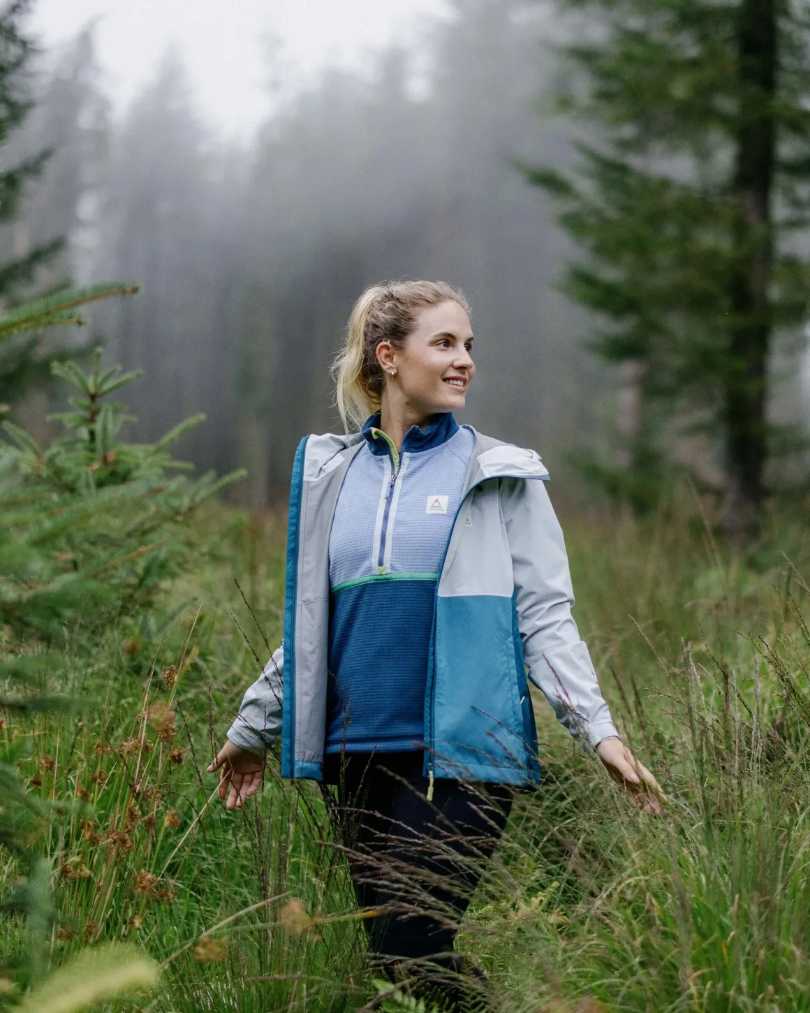 Veste Imperméable Recyclée Rainstorm - Gris Bleu/Bleu Acier