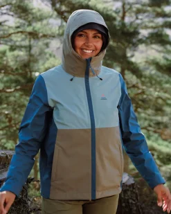 Veste Imperméable Recyclée Rainstorm - Tidal Blue/Arctic/Dusty Olive