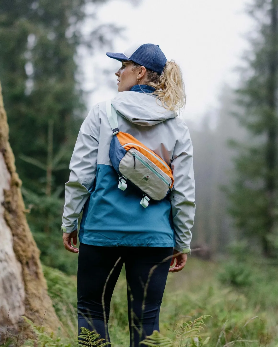 Veste Imperméable Recyclée Rainstorm - Gris Bleu/Bleu Acier