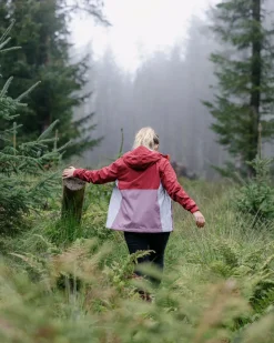 Veste Imperméable Recyclée Rainstorm - Forest Berry/Berry
