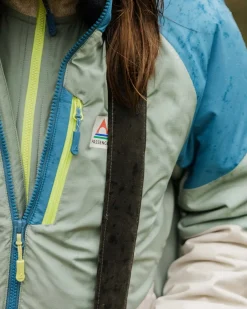 Veste isolante pour femmes Shasta Lightweight en Thermore® recyclé - Pistachio/Bleu Acier