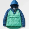 Veste Isolée Recyclée de l'Océan 1/2 Zip - Vert Épicéa