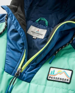 Veste Isolée Recyclée de l'Océan 1/2 Zip - Vert Épicéa