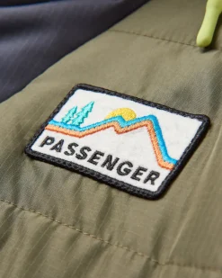 Veste Isolée Recyclée de l'Océan 1/2 Zip - Olive Poussiéreux