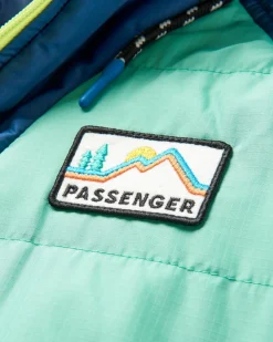 Veste Isolée Recyclée de l'Océan 1/2 Zip - Vert Épicéa