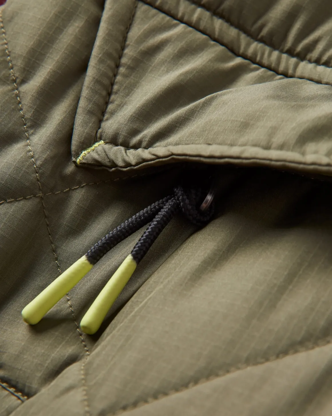 Veste Isolée Recyclée de l'Océan 1/2 Zip - Olive Poussiéreux