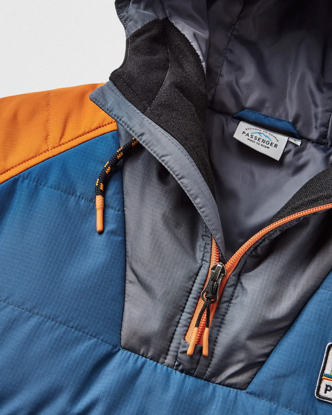 Veste Isolée Recyclée Océan 1/2 Zip - Ensign Blue