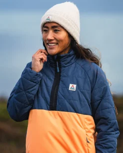 Veste Isolée Trace Recycled Thermore® - Denim Foncé/ Abricot