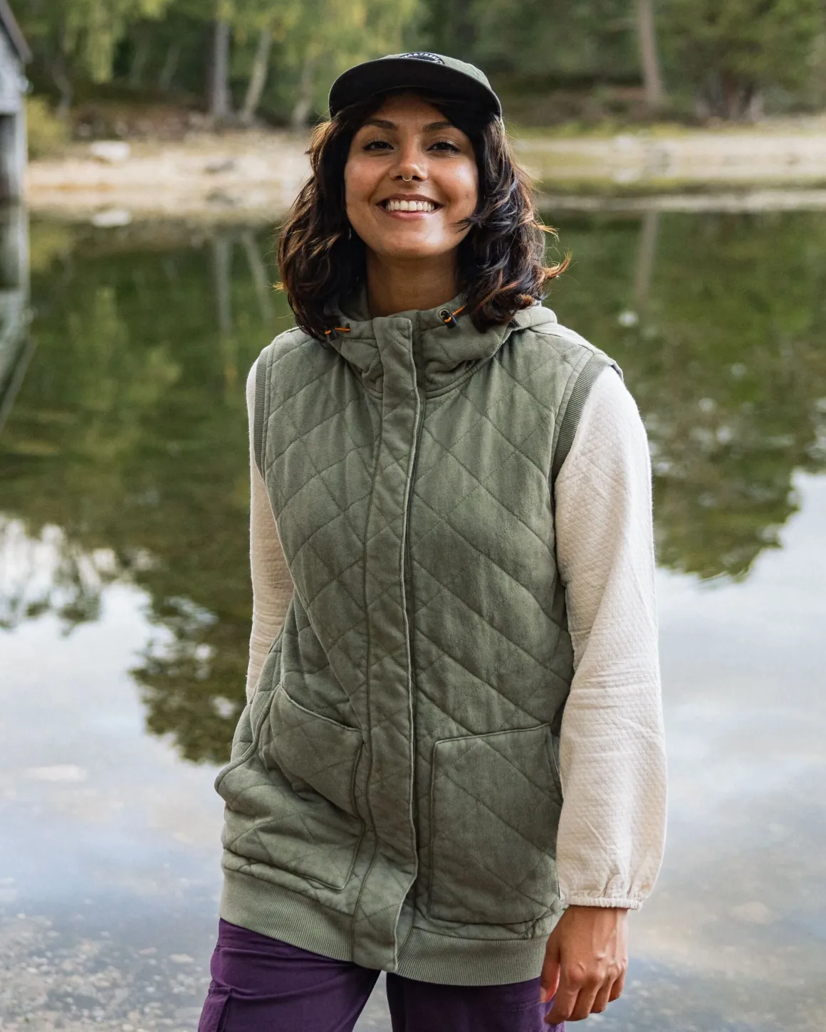 Veste matelassée recyclée Clementine - Kaki