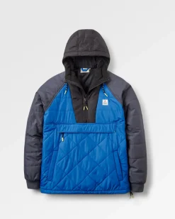 Veste Oceanic Recyclée Isolée 1/2 Zip - Bleu Azure/Charbon