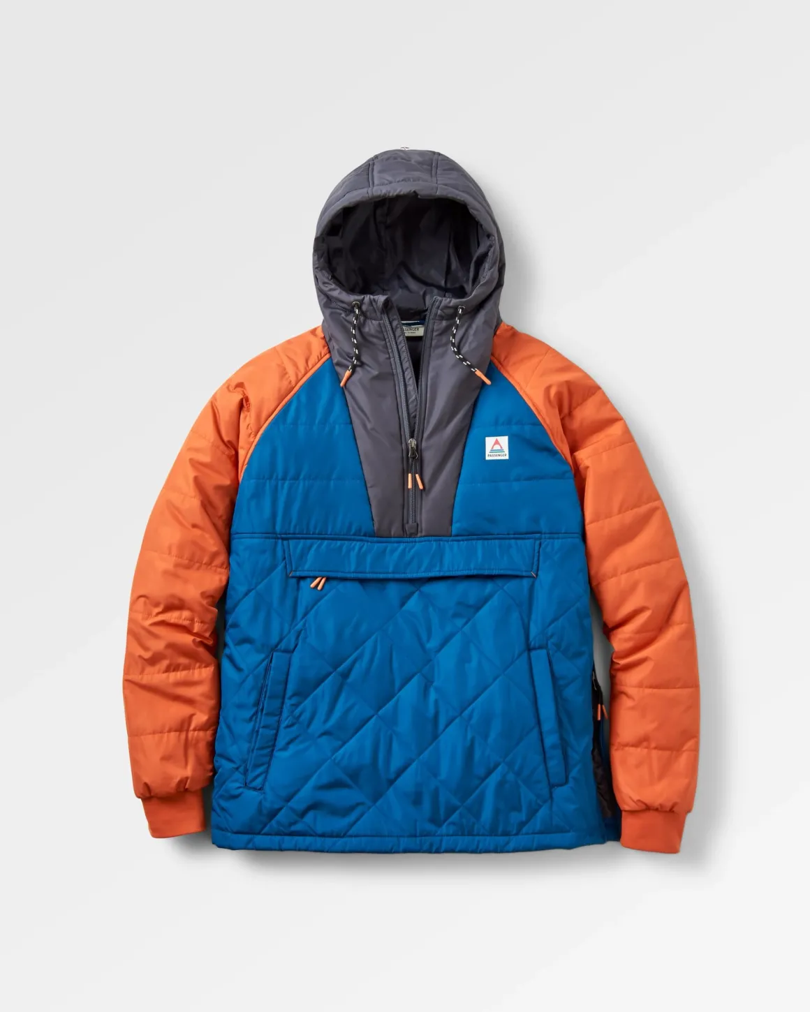 Veste Oceanic Recyclée Isolée 1/2 Zip - Bleu Tidal/Orange Brûlé