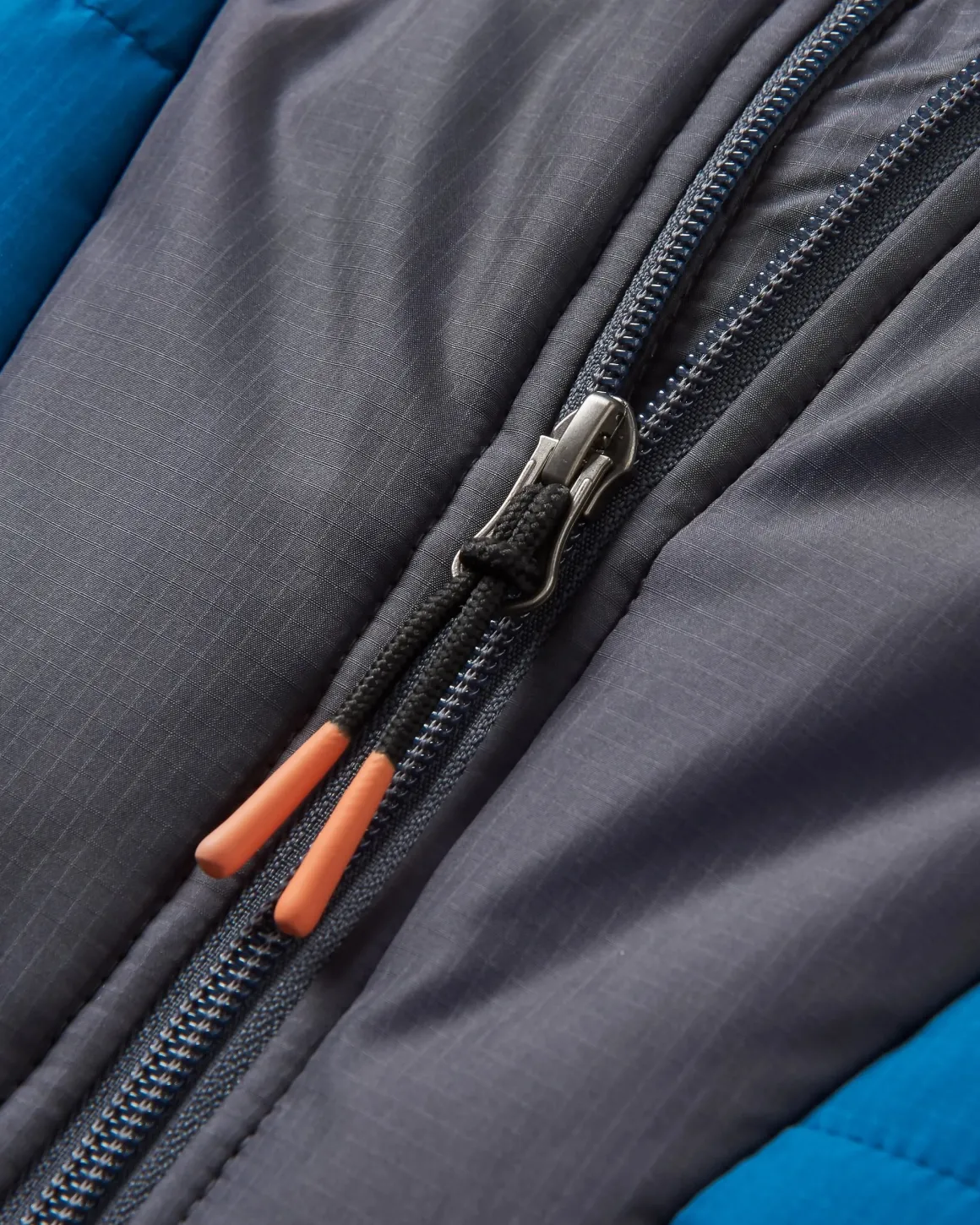 Veste Oceanic Recyclée Isolée 1/2 Zip - Bleu Tidal/Orange Brûlé