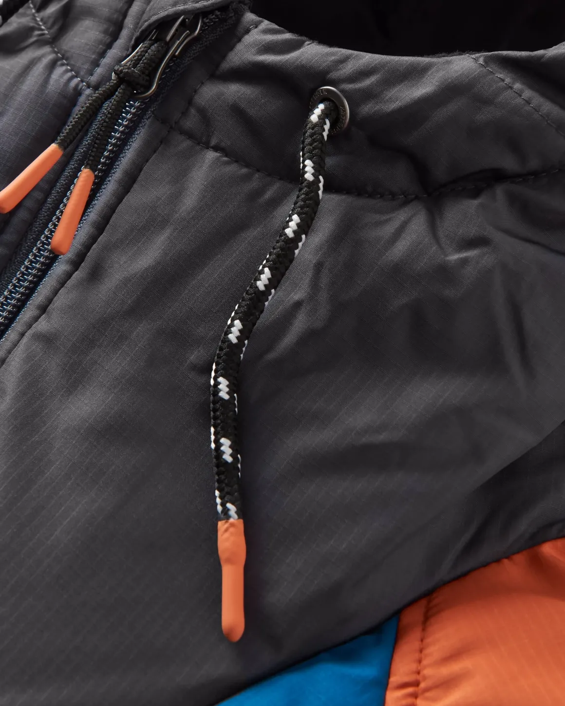 Veste Oceanic Recyclée Isolée 1/2 Zip - Bleu Tidal/Orange Brûlé