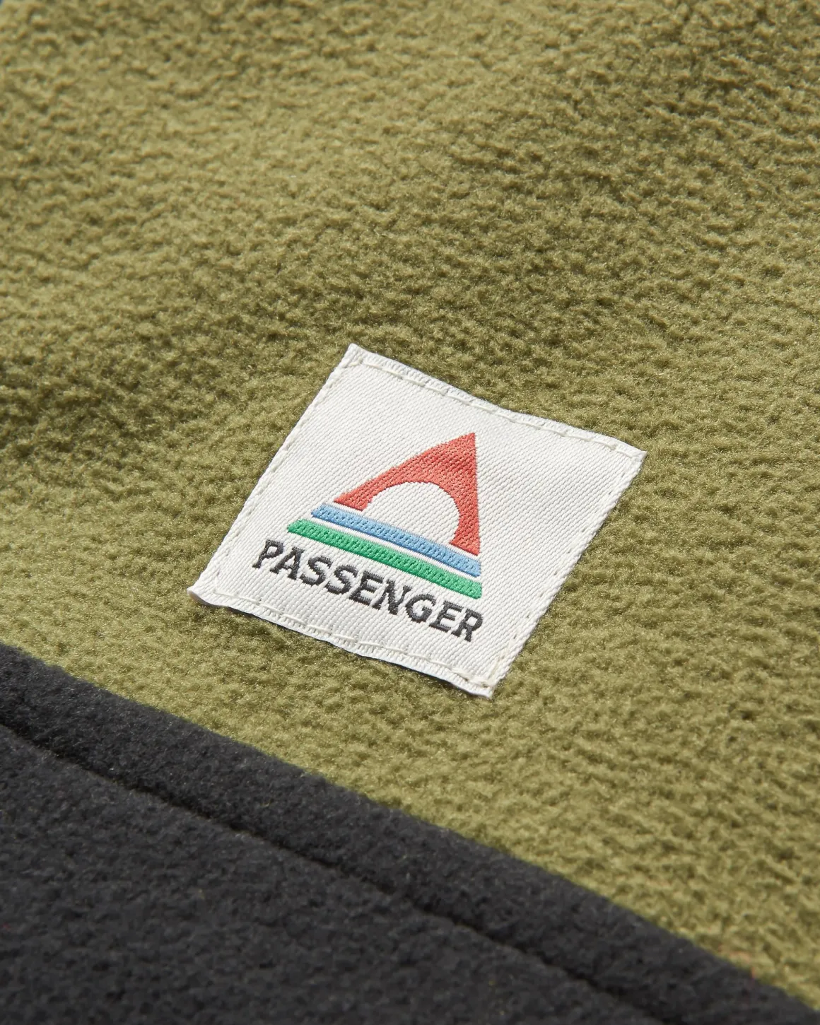 Veste polaire recyclée 1/4 zip Set Off - Khaki